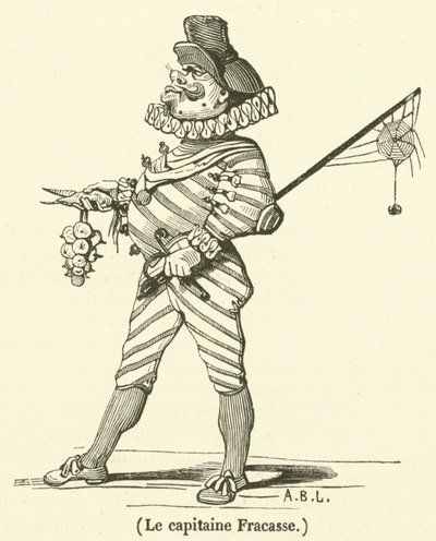 Captain Fracasse (rytina) od French School