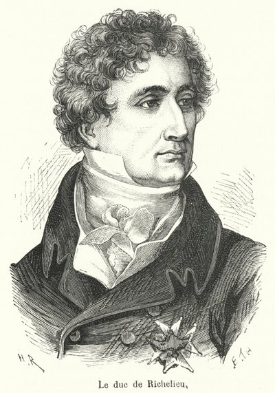 Vévoda z Richelieu (rytina) od French School