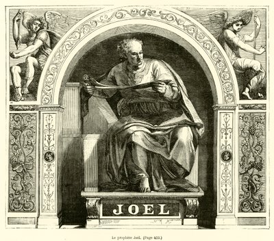 Prorok Joel (rytina) od French School