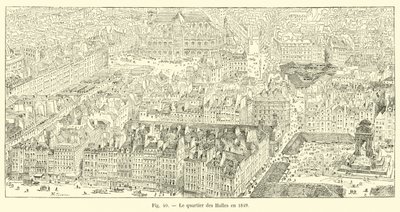 Okres Halles v roce 1849 od French School