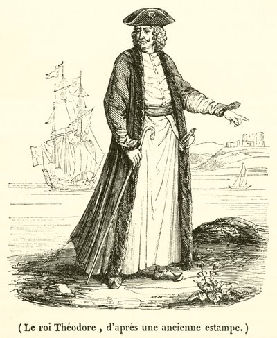 Le roi Theodore (rytina) od French School