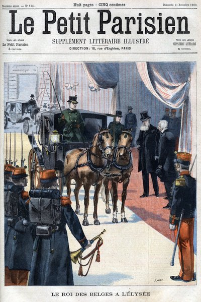Belgický král Leopold II přijal v L