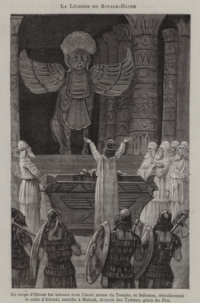 Legend of the Royal Axe (rytina) od French School