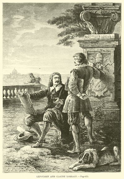 Lepoussin a Claude Lorrain od French School
