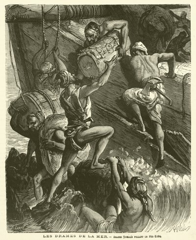 The Dramas Of The Sea (rytina) od French School