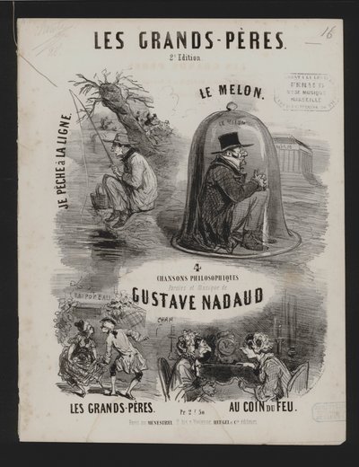 Les Grand Peres, čtyři filozofické písně Gustava Nadauda (litho) od French School
