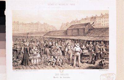 Les Halles, 1855 od French School