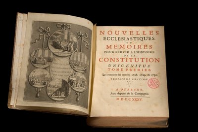Církevní zprávy nebo paměti slouží historii ústavy Unigenitus publikace týdeník francouzský jansenist. 1735. Knihovna Port-Royal. Paříž. od French School