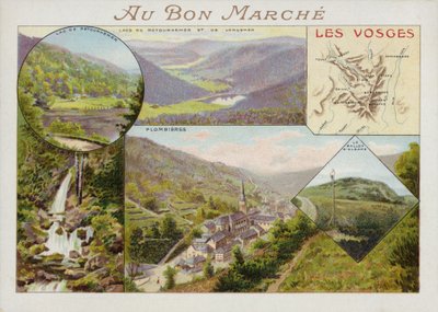 Vogézy, mapa od French School