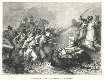Branci z roku 1813 v bitvě u Weissenfelsu (rytina) od French School