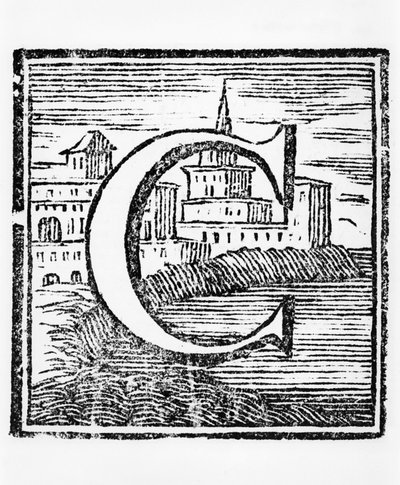 Buchstabe C, in der Encyclopédie, 1. Ausgabe, 1752 von French School