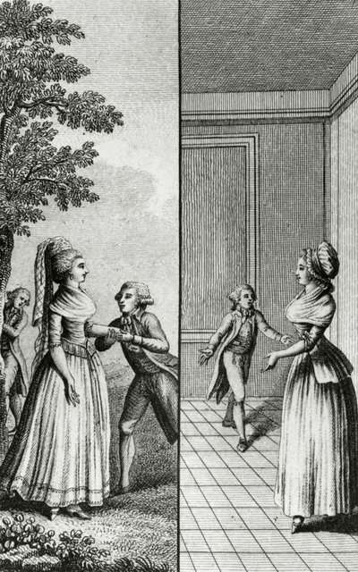 Osvobození - v „Dějinách ženy Francouzské republiky den za dnem“, Restif de La Bretonne (1734-1806), Ženeva 1791-1794. od French School