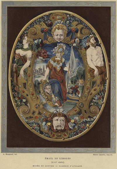 Limoges smalt, 16. století od French School