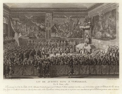 Lit de Justice se konala ve Versailles od French School
