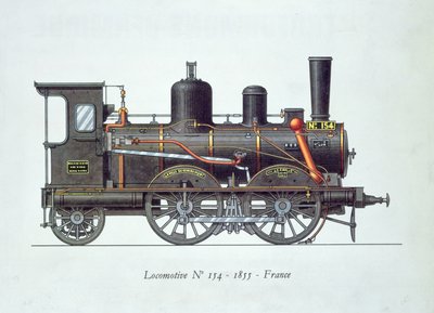 Lokomotiva č.154, 1855 od French School