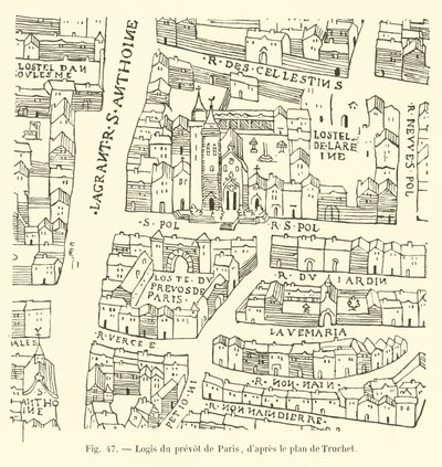 Logis du prevot de Paris, podle Truchetova plánu od French School