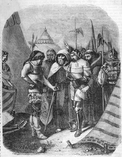 Louis II de la Tremoille (La Trimouille) (1460-1525). Anglický generál. Šílená válka (1485-1488). La Tremoille se rozhodl zabít komplice vévody z Orleansu. od French School