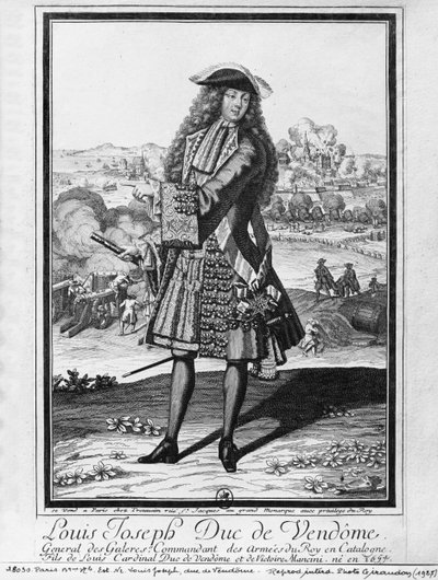 Louis Joseph de Bourbon, vévoda z Vendome, známý jako Velký Vendome od French School