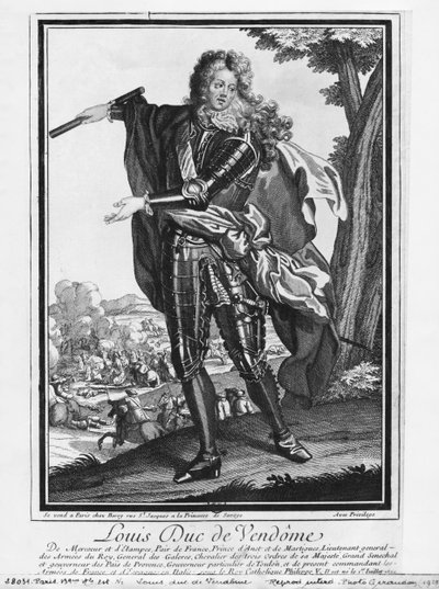 Louis Joseph de Bourbon, vévoda z Vendome, známý jako Velký Vendome od French School