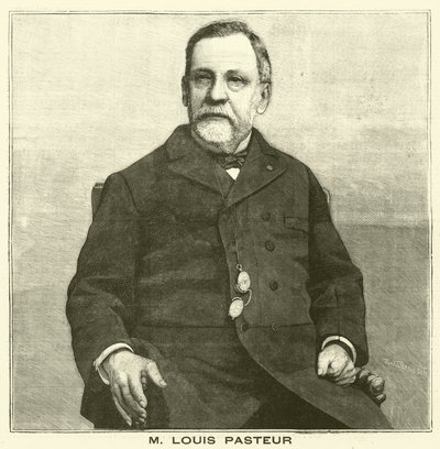 Louis Pasteur, francouzský mikrobiolog (rytina) od French School