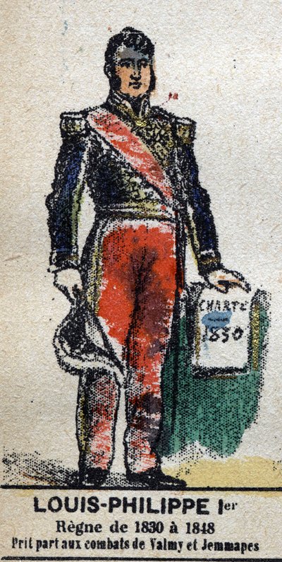 Louis Philippe 1er (1773-1850), král francouzský. V „“ Galeriede Kings and Queens of France a slavné postavy z let 1643 až 1895““ Obrázek epinal. od French School