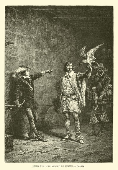 Louis XIII a Albert de Luynes od French School