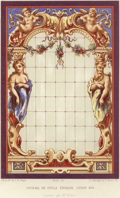 Vitráže ve stylu Ludvíka XIII od French School