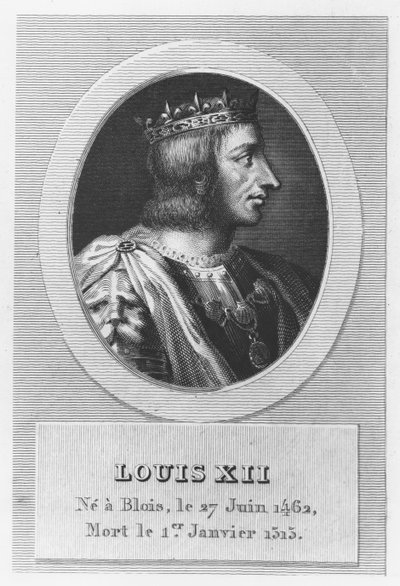 Louis XII, král Francie (rytina) od French School