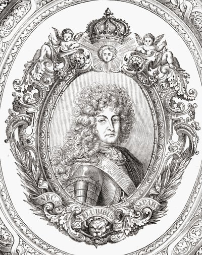 Louis XIV (1638-1715) z „Histoire de la Revolution Francaise“ od Louise Blanca (1811-82) od French School