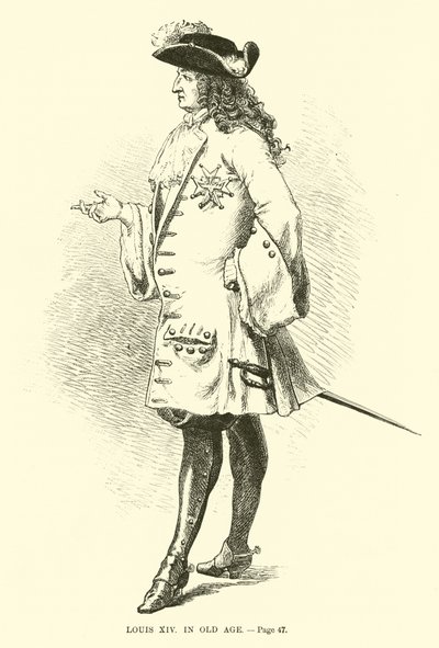 Ludvík XIV ve stáří od French School