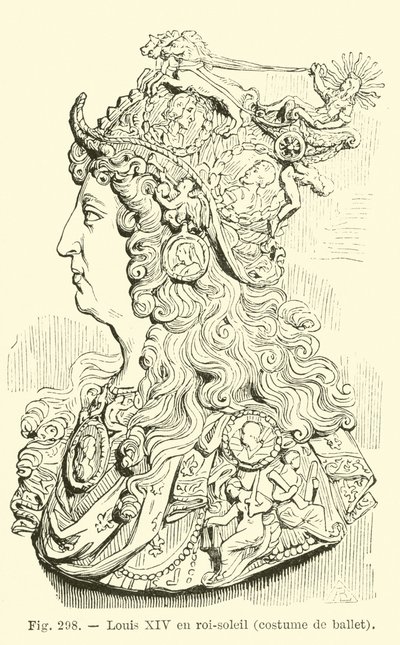 Francouzský Ludvík XIV od French School