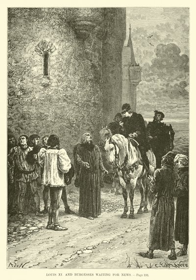 Louis XI a Burgesses čekají na zprávy od French School