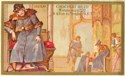 Ludvík XI. francouzský (chromolit) od French School