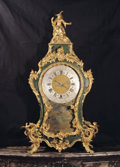 Hodiny ve stylu Ludvíka XV. překonané Číňanem (ormolu) od French School