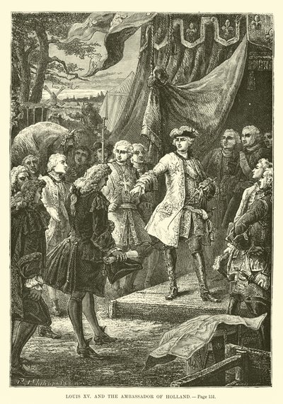Louis XV a velvyslanec Holandska od French School