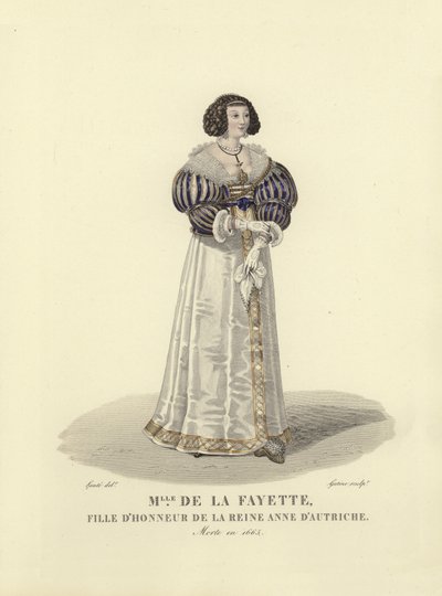 Louise de la Fayette, čestná paní Anny Rakouské, královna choť francouzského krále Ludvíka XIII. od French School