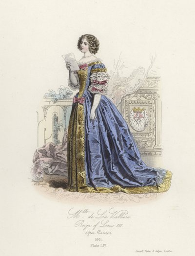 Louise de la Valliere, milenka francouzského Ludvíka XIV od French School