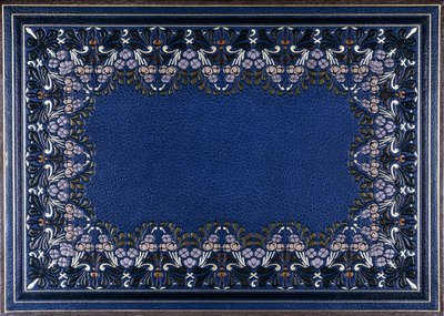 Spodní obálka knihy s květinovým vzorem, 1886 od French School