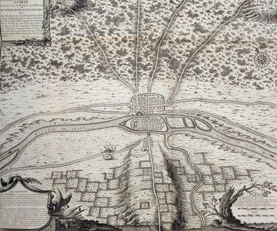 Lutetia neboli druhý plán Paříže ve 4. a 5. století našeho letopočtu, 1722 od French School