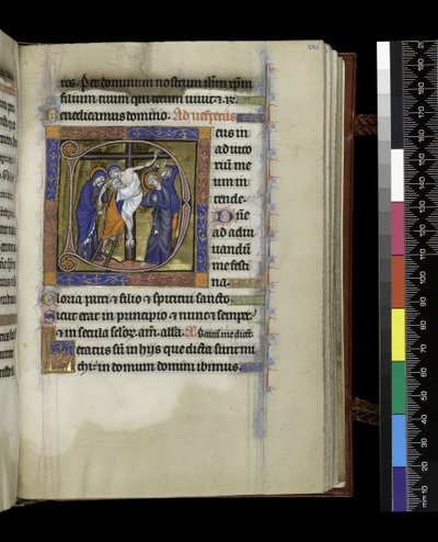 MS 300 f.220r, folio ze Žaltáře a hodin Isabely Francouzské, Paříž, kolem 1265-70 od French School