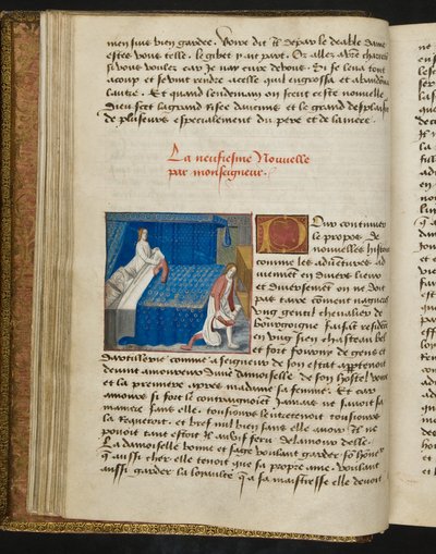 MS Hunter 252 020v Stránka ze stovky nových zpráv, c.1461-62 od French School
