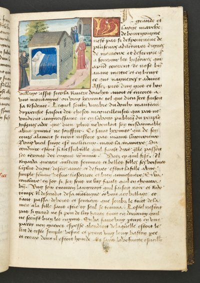 MS Hunter 252 030r Stránka ze stovky nových zpráv, c.1461-62 od French School