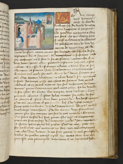 MS Hunter 252 101r Stránka ze stovky nových zpráv, c.1461-62 od French School