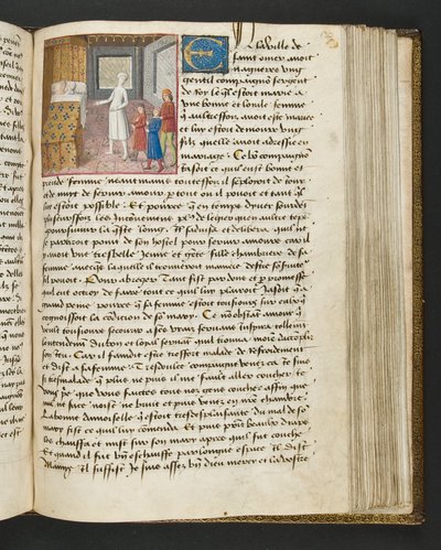 MS Hunter 252 130r Stránka ze stovky nových zpráv, c.1461-62 od French School