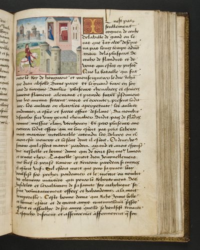MS Hunter 252 151r Stránka ze stovky nových zpráv, c.1461-62 od French School
