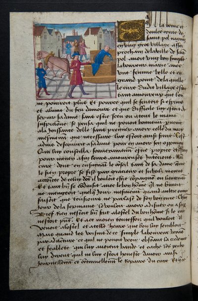 Stránka MS Hunter 252 157v ze stovky nových zpráv, c.1461-62 od French School