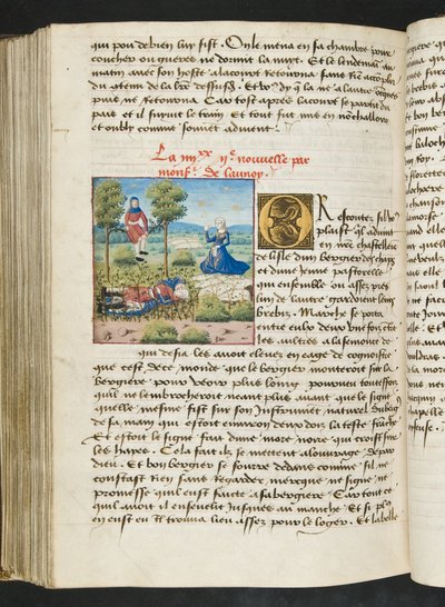 MS Hunter 252 172v Stránka z Cent Nouvelles Nouvelles, c.1461-62 od French School