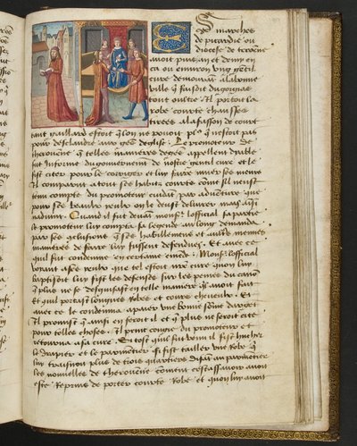 MS Hunter 252 189r Stránka ze stovky nových zpráv, c.1461-62 od French School