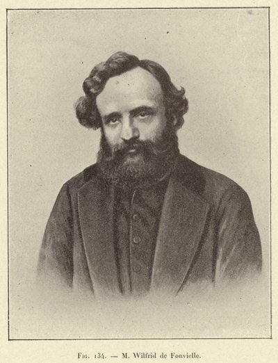M Wilfrid de Fonvielle (rytina) od French School