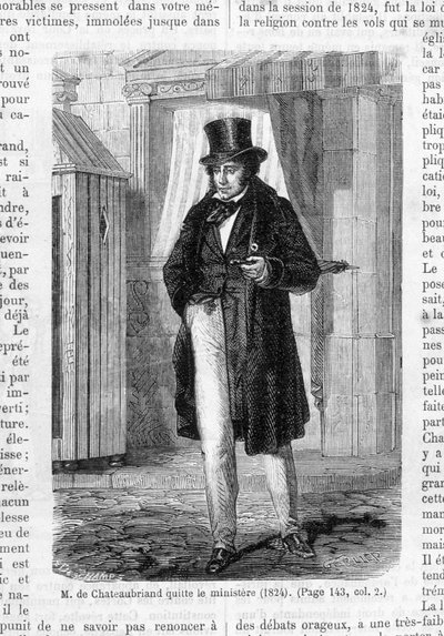 M. de Chateaubriand odešel z ministerstva (1824). od French School